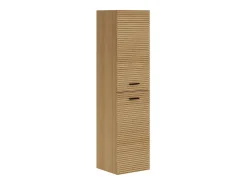 Coluna de casa de banho suspensa estriada - Natural claro - H140 cm - SARONE