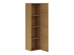 Coluna de casa de banho suspensa estriada - Natural claro - H140 cm - SARONE