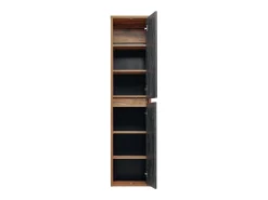 Coluna de casa de banho suspensa, cor natural e antracite, A170 cm - TIKITIKI