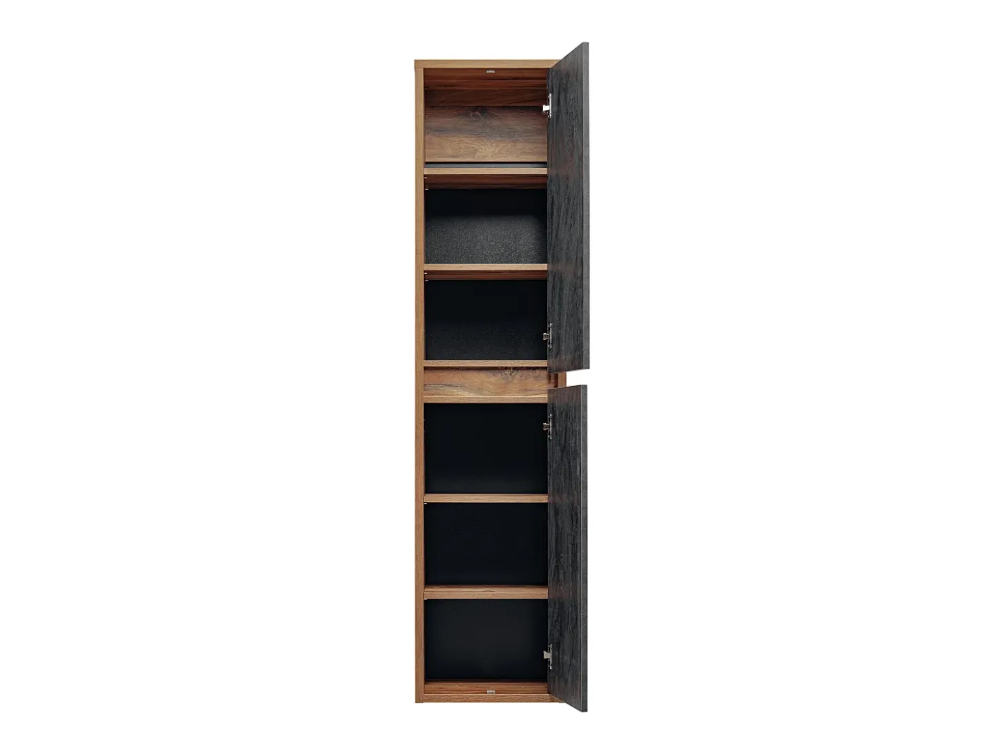 Coluna de casa de banho suspensa, cor natural e antracite, A170 cm - TIKITIKI