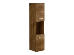 Coluna de casa de banho suspensa cor natural escura C30 x L30 x A133 cm MIELA