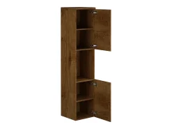 Coluna de casa de banho suspensa cor natural escura C30 x L30 x A133 cm MIELA