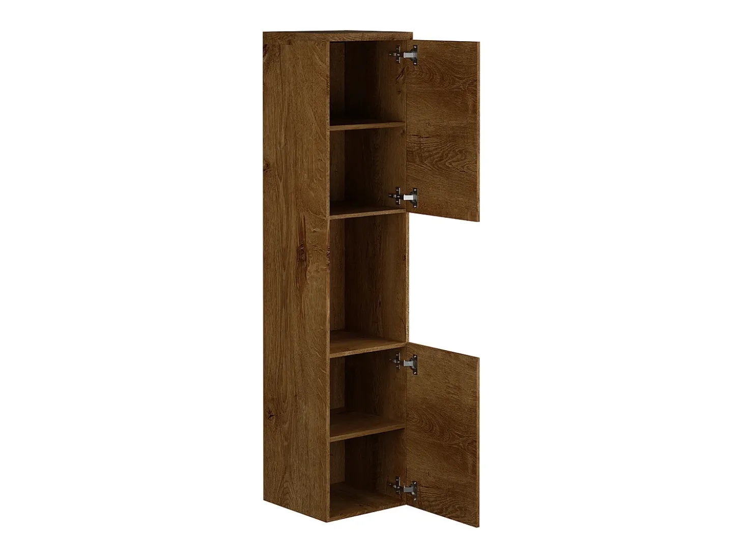 Coluna de casa de banho suspensa cor natural escura C30 x L30 x A133 cm MIELA
