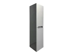 Coluna de casa de banho suspensa cinzenta C30 x L30 x 120 cm STEFANIE