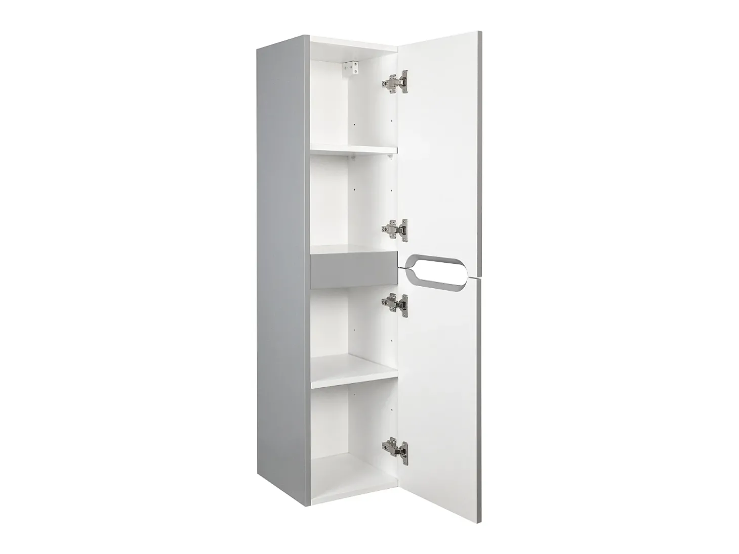 Coluna de casa de banho suspensa cinzenta C30 x L30 x 120 cm STEFANIE