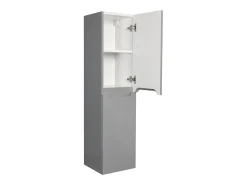 Coluna de casa de banho suspensa cinzenta C30 x L30 x 120 cm STEFANIE