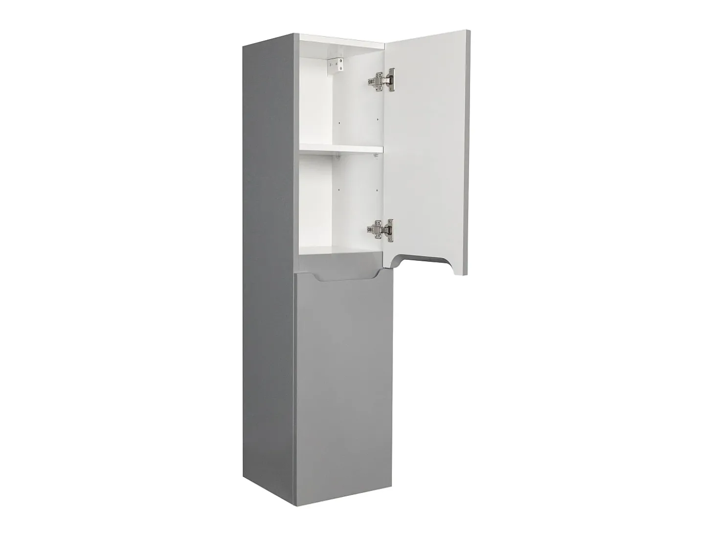 Coluna de casa de banho suspensa cinzenta C30 x L30 x 120 cm STEFANIE