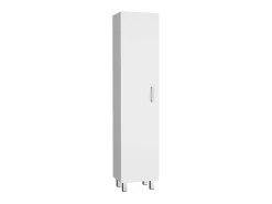 Coluna de casa de banho Vintro em melamina com 4 prateleiras e 1 porta, branco, 180 cm X 40 cm X 31.3 cm