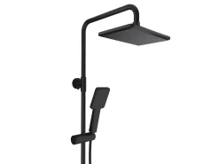 Coluna de duche alumínio preto fosco A126 x C40 x L35,5 cm - JIZEO