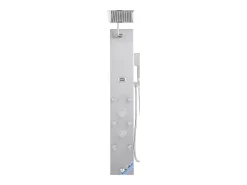 Coluna de Duche com Chuveiro Efeito Chuva SucceBuy Sistema de Painel de Duche de Parede de Alta Pressão em Aço Inoxidável Escovado, Torneira 4 Funções