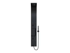 Coluna de duche hidromassagem preto 20 x 140 cm - ROANA