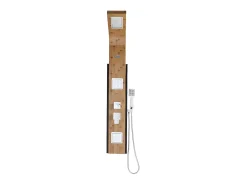 Coluna de duche hidromassagem DALIMA, chuva tropical e painel em bambu