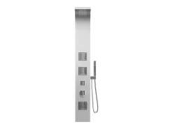 Coluna de duche hidromassagem prateado 20 x 150 cm - TYRA