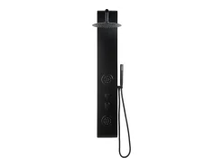 Coluna de duche hidromassagem JUBIDA - Preto - 20x130 cm