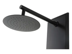 Coluna de duche hidromassagem JUBIDA - Preto - 20x130 cm