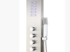 Coluna de duche hidromassagem FELICITA 50 microjatos -Prata