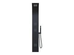 Coluna de duche hidromassagem TYRA - preta - 20*150 cm