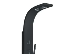 Coluna de duche hidromassagem TYRA - preta - 20*150 cm
