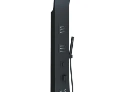 Coluna de duche hidromassagem TYRA - preta - 20*150 cm