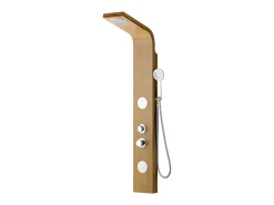 Coluna duche hidromassagem TISSIA, painel em bambu