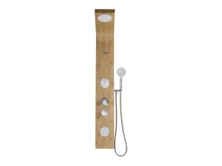 Coluna duche hidromassagem TISSIA, painel em bambu