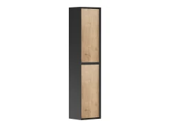 Coluna para casa de banho - Clara natural e preta - 140 cm - LANNICK