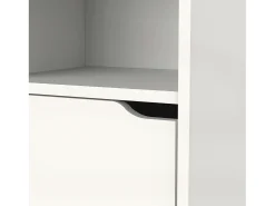Coluna suspensa para banheiro Nadia Carvalho dourado/branco 150x37x30 cm