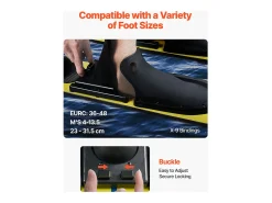 Combo Esqui Náutico SucceBuy, 170,2 cm para Adultos com Fixações Ajustáveis X-9 e Fechos com Fivela