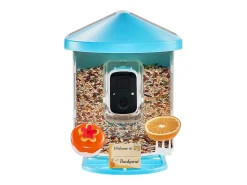 Comedouro para Aves Inteligente SucceBuy com Câmera, 2K HD, Espécies IA, Alimentado pela Energia Solar