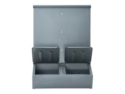 Comedouro para Porcos SucceBuy, 130 L, Porta Dupla de Metal Capaz de Acolher Até 8 Porcos