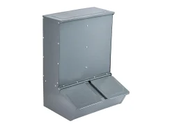 Comedouro para Porcos SucceBuy, 130 L, Porta Dupla de Metal Capaz de Acolher Até 8 Porcos