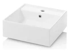 Composição de lavatório duplo de 8 peças ASTRA branco