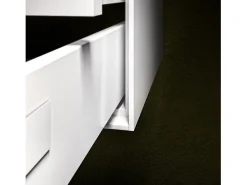 Composição de lavatório duplo de 5 peças IGEA branco mate