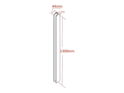 Conector para divisória em alumínio A130 cm branco TOLLESON