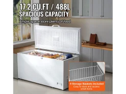 Congelador Horizontal SucceBuy de 488 L com 4 Cestos