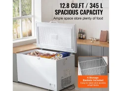 Congelador Horizontal SucceBuy de 345 L com 4 Cestos