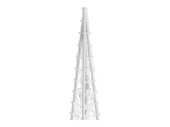 Conj. cones decorativos c/ LEDs azuis acrílico 30/45/60 cm