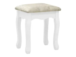Conj. toucador c/ banco 100x40x146cm madeira paulownia branco