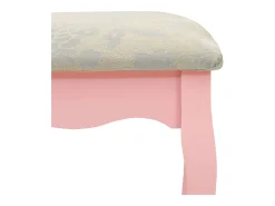 Conj. toucador com banco 75x69x140 cm madeira paulownia rosa