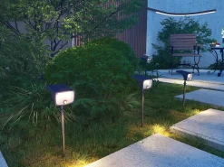 Conjunto 2 balizas sinalização solar ou parede com detetor de movimentos 700 lumens CHENDI