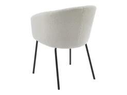 Conjunto 2 cadeiras apoios de braço bouclé tecido creme e metal MORONI de Pascal MORABITO