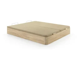 Conjunto 180 x 200 cm King size estrado com cofre + colchão de molas ensacadas 7 zonas - MIREZA de NATUREA