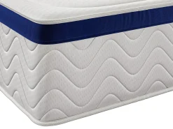 Conjunto 180 x 200 cm sommier arrumação branco + colchão híbrido molas ensacadas MARQUIS
