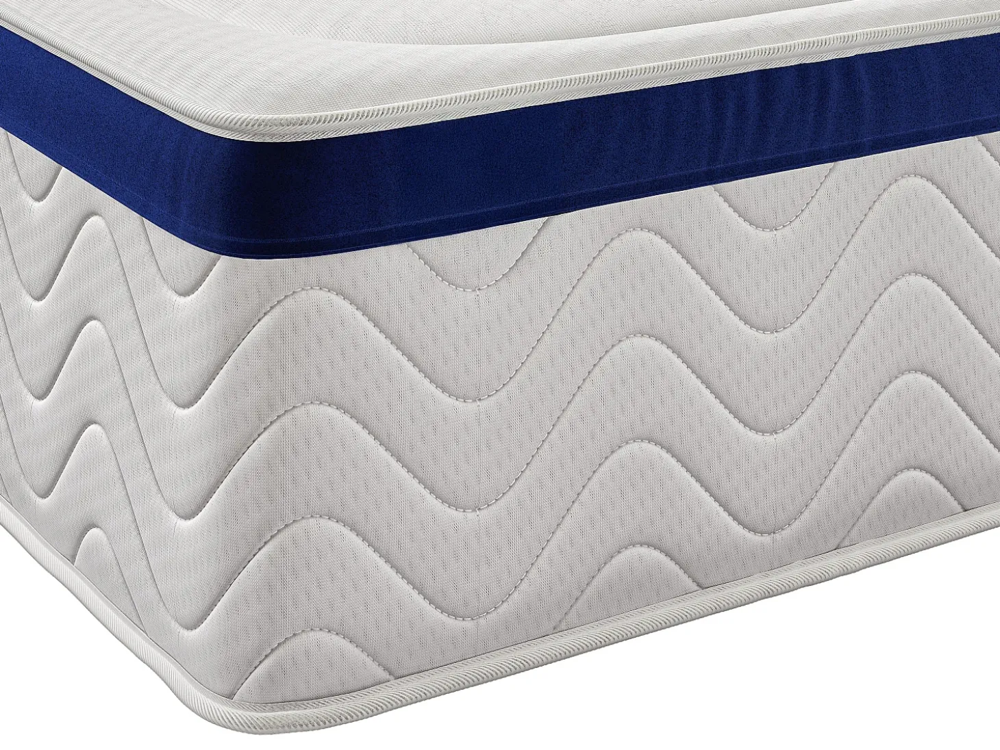 Conjunto 160 x 200 cm sommier arrumação natural claro + colchão híbrido molas ensacadas MARQUIS