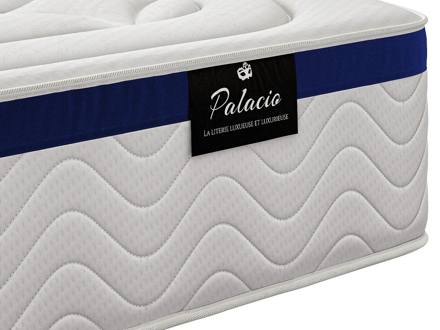 Conjunto 160 x 200 cm sommier arrumação natural claro + colchão híbrido molas ensacadas MARQUIS