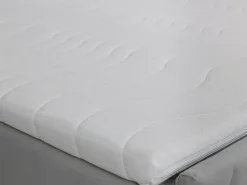 Conjunto artigos cama decorativo sommiers arrumação 160x200 cm veludo cinza-claro MAKANA