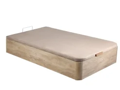 Conjunto artigos cama 90x190cm sommier arrum. HESTIA natural claro colchão molas ensacadas