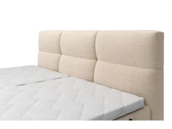 Conjunto boxspring articulado tecido bege 2x80x200 cm LODI da PALACIO