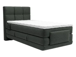 Conjunto boxspring articulado tecido antracite 100x200 cm LODI