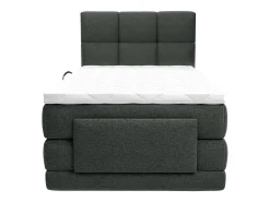 Conjunto boxspring articulado tecido antracite 100x200 cm LODI